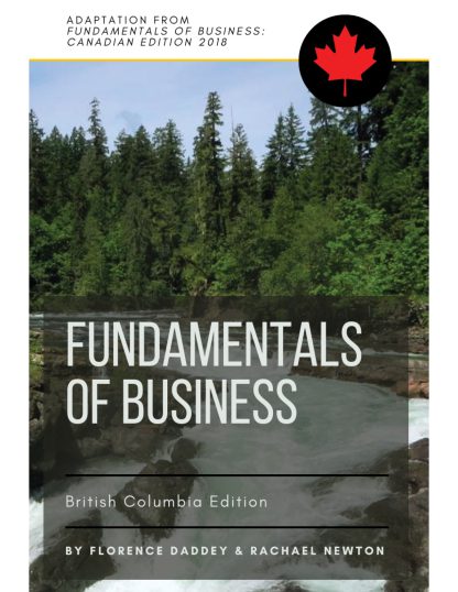 Fundamentals of Business: British Columbia Edition